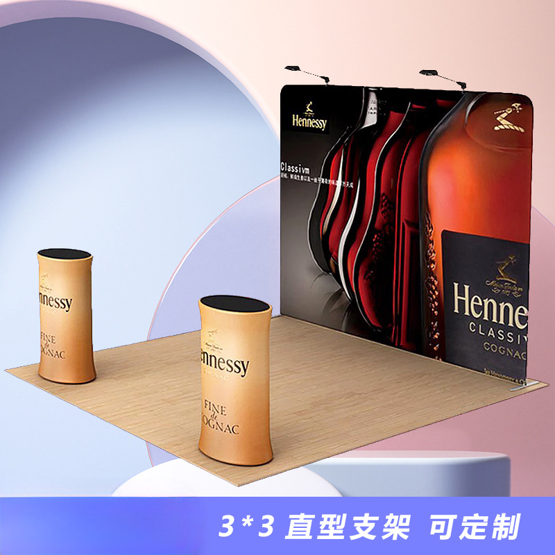 快幕秀展架 快展展架铝合金背景墙立式海报架子广告展架 广告立牌